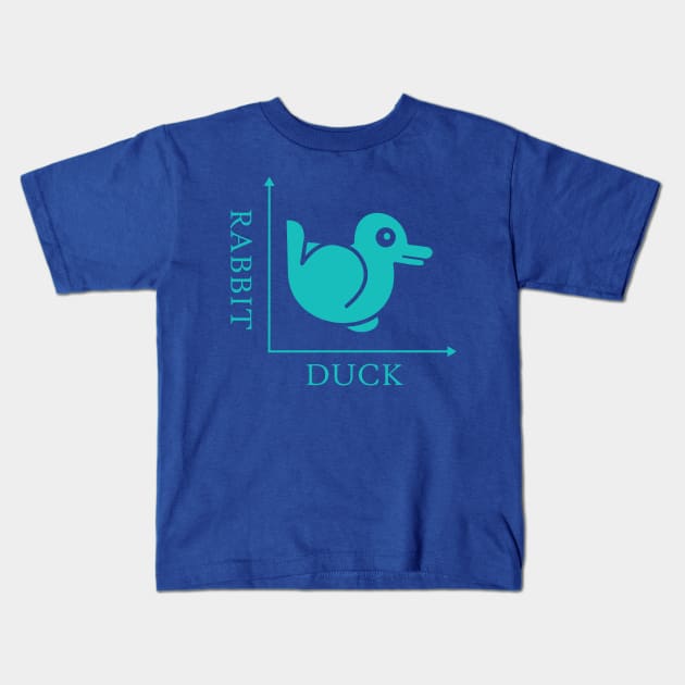 Duck Rabbit Illusion Kids T-Shirt by Taylor'd Designs